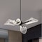 Nuvo Sedona, 27 Inch 4 Light LED Chandelier, Matte Black, Silk Screened Acrylic Lens 62/2283 - alternate 4